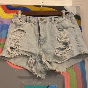 Aeropostal-light wash shorts